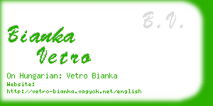 bianka vetro business card